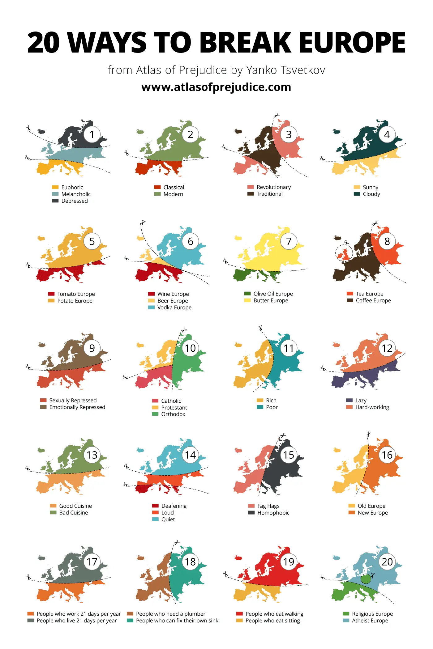 Maps of 20 Ways Tearing Europe Apart