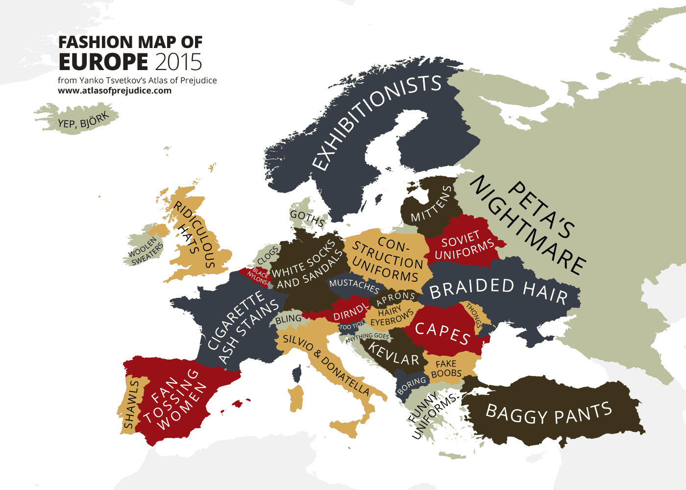 Fashion Map of Europe 2015