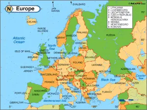 Europe map
