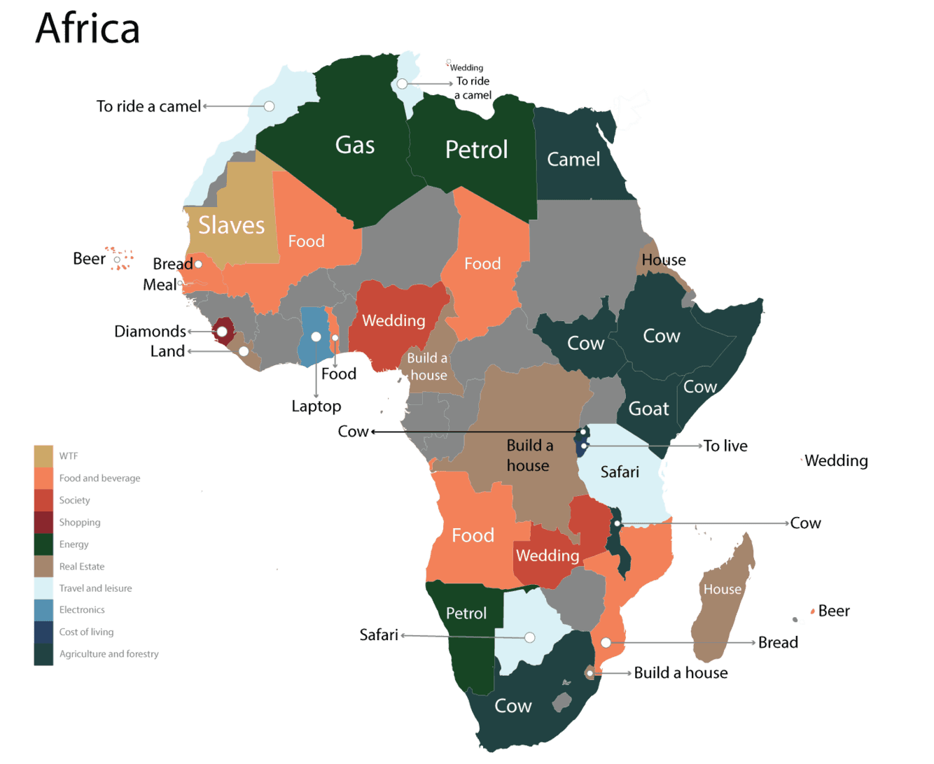 The most Googled search terms in Africa.