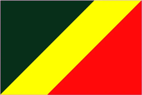 This image shows the flag of Republic of the Congo, Africa. For more details of the flag of Republic of the Congo, please see this page below.