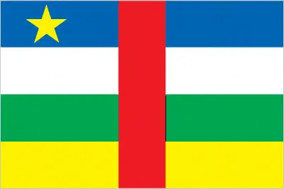 This image shows the flag of Central African Republic, Africa. For more details of the flag of Central African Republic, please see this page below.