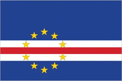 This image shows the flag of Cabo Verde, Africa. For more details of the flag of Cabo Verde, please see this page below.