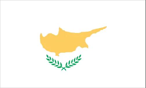 This image shows the flag of Cyprus, Middle East. For more details of the flag of Cyprus, please see this page below.