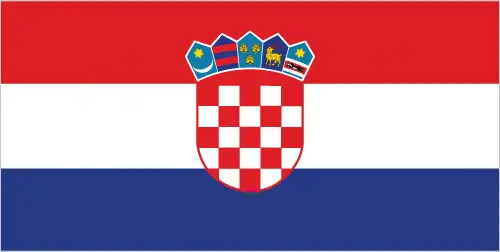 This image shows the flag of Croatia, Europe. For more details of the flag of Croatia, please see this page below.