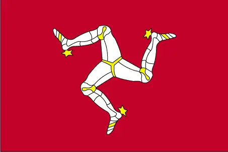 This image shows the flag of Isle of Man, Europe. For more details of the flag of Isle of Man, please see this page below.