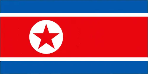 This image shows the flag of Korea North, Asia. For more details of the flag of Korea North, please see this page below.