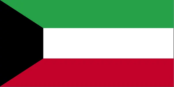 This image shows the flag of Kuwait, Middle East. For more details of the flag of Kuwait, please see this page below.