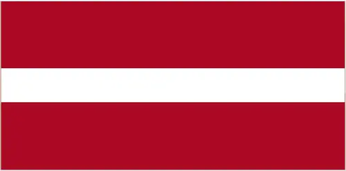 This image shows the flag of Latvia, Europe. For more details of the flag of Latvia, please see this page below.