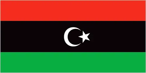 This image shows the flag of Libya, Africa. For more details of the flag of Libya, please see this page below.