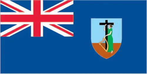 This image shows the flag of Montserrat, Central America, and the Caribbean. For more details of the flag of Montserrat, please see this page below.
