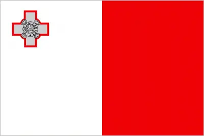 This image shows the flag of Malta, Europe. For more details of the flag of Malta, please see this page below.