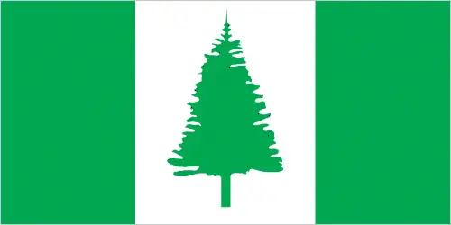 This image shows the flag of Norfolk Island, Oceania. For more details of the flag of Norfolk Island, please see this page below.