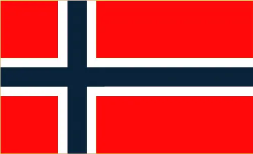 This image shows the flag of Norway, Europe. For more details of the flag of Norway, please see this page below.