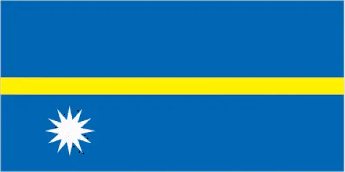 This image shows the flag of Nauru, Oceania. For more details of the flag of Nauru, please see this page below.
