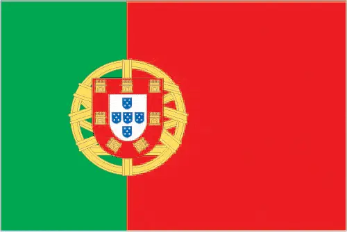 This image shows the flag of Portugal, Europe. For more details of the flag of Portugal, please see this page below.