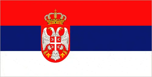 This image shows the flag of Serbia, Europe. For more details of the flag of Serbia, please see this page below.