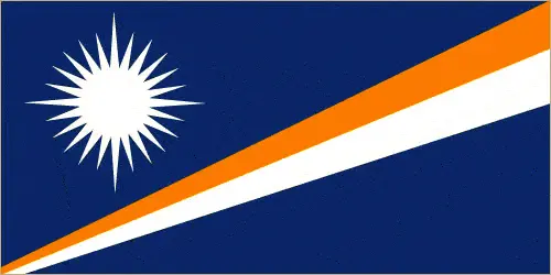 This image shows the flag of Marshall Islands, Oceania. For more details of the flag of Marshall Islands, please see this page below.