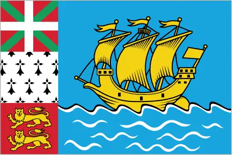 This image shows the flag of Saint Pierre and Miquelon, North America. For more details of the flag of Saint Pierre and Miquelon, please see this page below.
