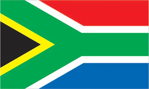 This image shows the flag of South Africa, Africa. For more details of the flag of South Africa, please see this page below.