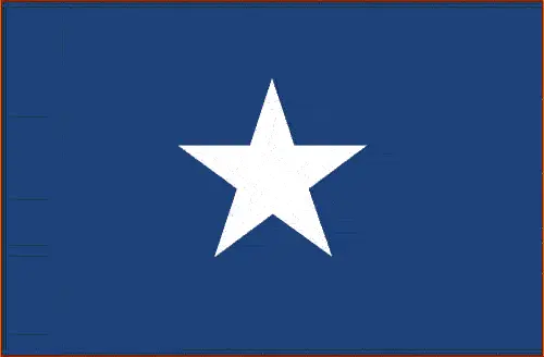 This image shows the flag of Somalia, Africa. For more details of the flag of Somalia, please see this page below.