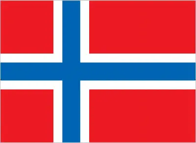 This image shows the flag of Svalbard, Arctic Region. For more details of the flag of Svalbard, please see this page below.