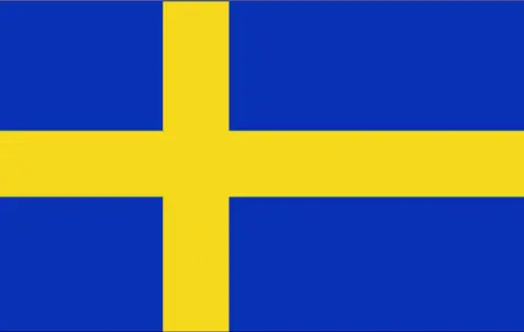 This image shows the flag of Sweden, Europe. For more details of the flag of Sweden, please see this page below.