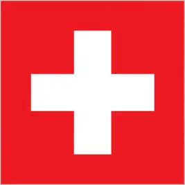 This image shows the flag of Switzerland, Europe. For more details of the flag of Switzerland, please see this page below.