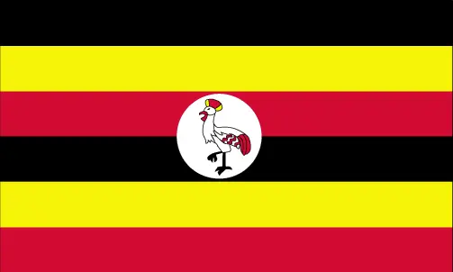 This image shows the flag of Uganda, Africa. For more details of the flag of Uganda, please see this page below.