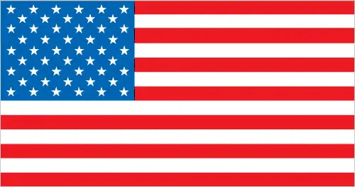 This image shows the flag of the United States (USA), North America. For more details of the flag of the United States (USA), please see this page below.