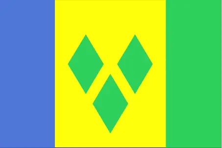 This image shows the flag of Saint Vincent and the Grenadines, Central America, and the Caribbean. For more details of the flag of Saint Vincent and the Grenadines, please see this page below.
