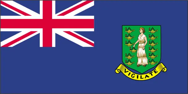 This image shows the flag of British Virgin Islands, Central America, and the Caribbean. For more details of the flag of British Virgin Islands, please see this page below.