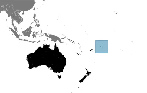This image shows the location of American Samoa, Oceania. For more geographical details of American Samoa, please see this page below.