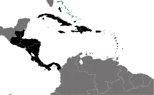 This image shows the location of Bahamas, Central America, and the Caribbean. For more geographical details of Bahamas, please see this page below.