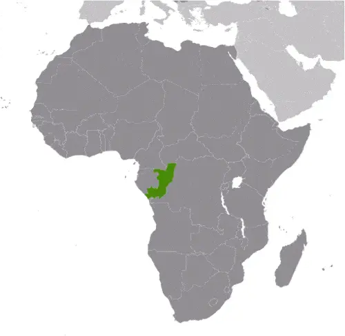 This image shows the location of Republic of the Congo, Africa. For more geographical details of Republic of the Congo, please see this page below.