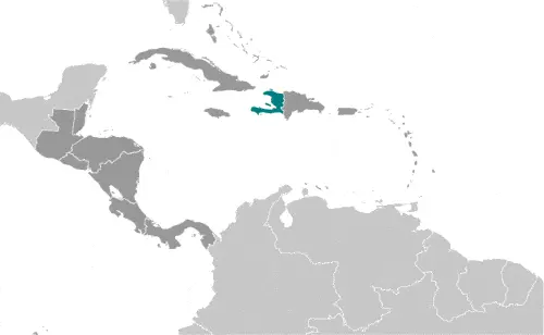 This image shows the location of Haiti, Central America, and the Caribbean. For more geographical details of Haiti, please see this page below.