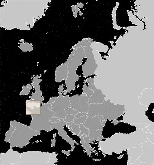 This image shows the location of Jersey, Europe. For more geographical details of Jersey, please see this page below.