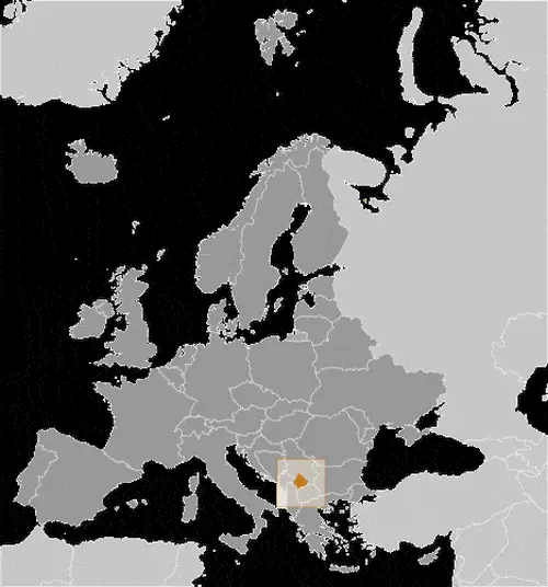 This image shows the location of Kosovo, Europe. For more geographical details of Kosovo, please see this page below.