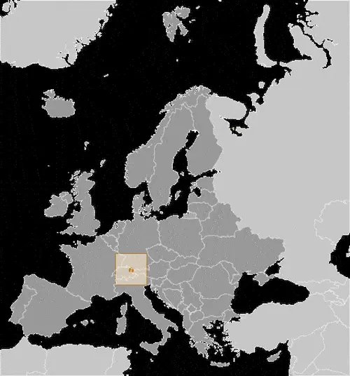 This image shows the location of Liechtenstein, Europe. For more geographical details of Liechtenstein, please see this page below.