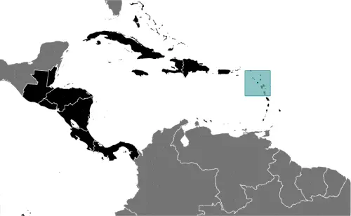 This image shows the location of Montserrat, Central America, and the Caribbean. For more geographical details of Montserrat, please see this page below.