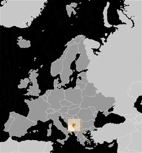 This image shows the location of Montenegro, Europe. For more geographical details of Montenegro, please see this page below.
