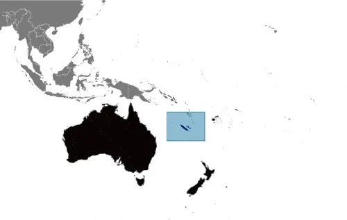 This image shows the location of New Caledonia, Oceania. For more geographical details of New Caledonia, please see this page below.
