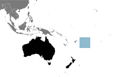 This image shows the location of Niue, Oceania. For more geographical details of Niue, please see this page below.