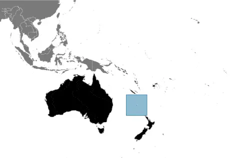 This image shows the location of Norfolk Island, Oceania. For more geographical details of Norfolk Island, please see this page below.