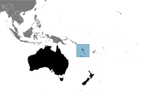 This image shows the location of Vanuatu, Oceania. For more geographical details of Vanuatu, please see this page below.