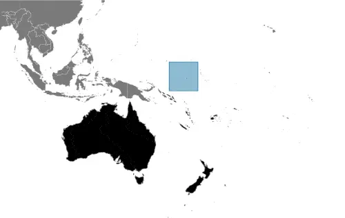 This image shows the location of Nauru, Oceania. For more geographical details of Nauru, please see this page below.