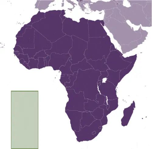 This image shows the location of Saint Helena, Africa. For more geographical details of Saint Helena, please see this page below.