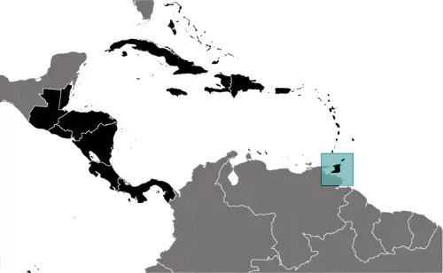This image shows the location of Trinidad and Tobago, Central America, and the Caribbean. For more geographical details of Trinidad and Tobago, please see this page below.