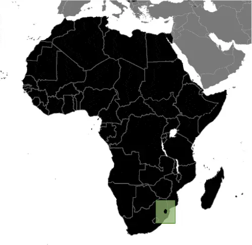 This image shows the location of Swaziland, Africa. For more geographical details of Swaziland, please see this page below.