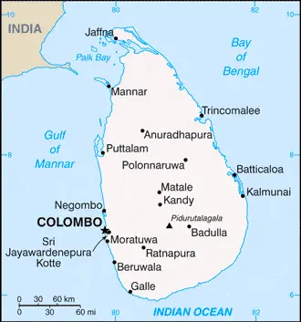 This image shows the draft map of Sri Lanka, Asia. For more details of the map of Sri Lanka, please see this page below.